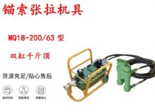 點(diǎn)擊查看詳細(xì)信息<br>標(biāo)題：風(fēng)動(dòng)張拉機(jī)具 MQ18-200-63型 配雙缸千斤頂 礦用錨索張拉機(jī)具 閱讀次數(shù)：325